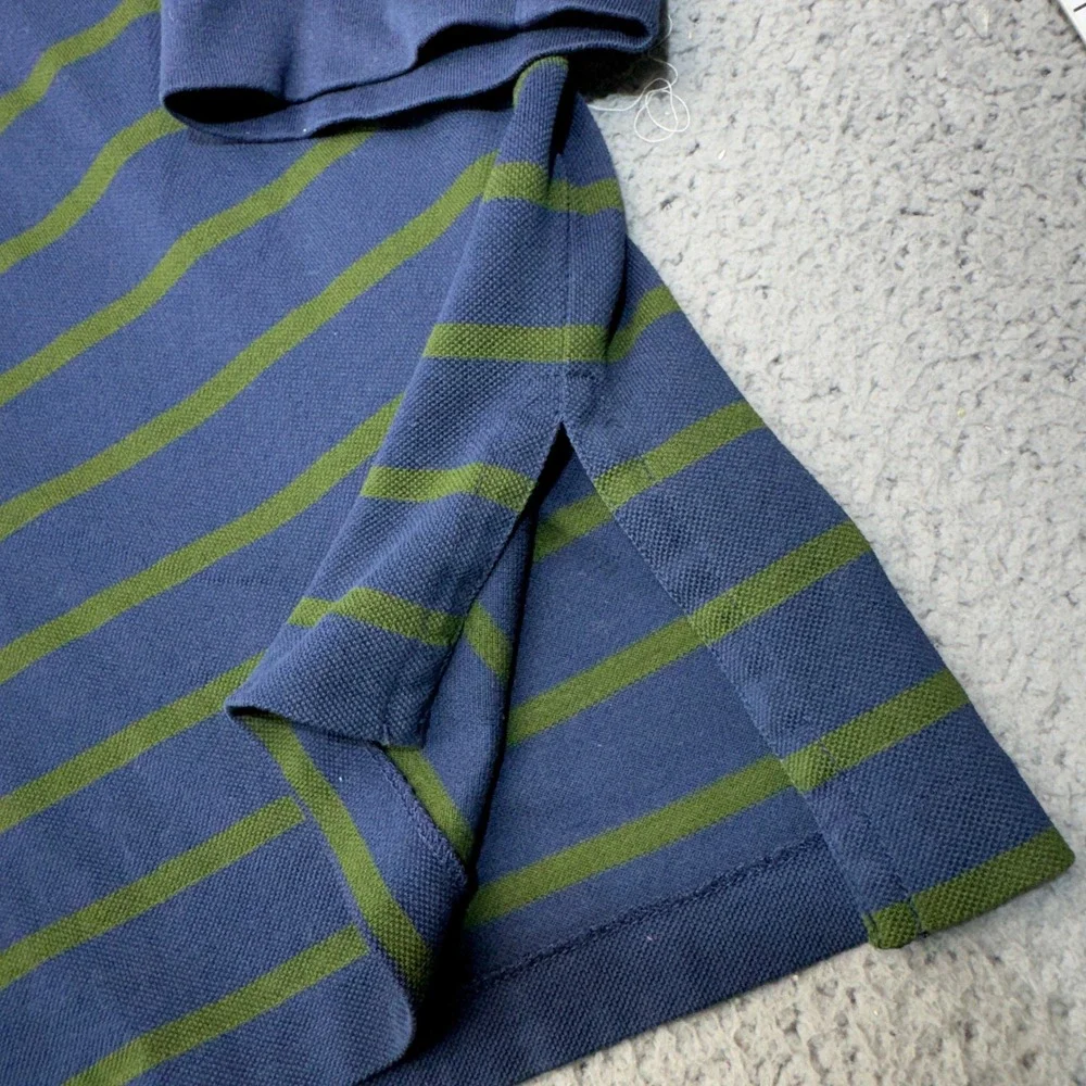 Polo Ralph Lauren Shirt Mens 4LT Blue Green Long Sleeve Pony Rugby Big Tall